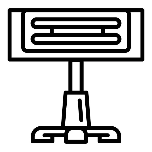 Ícone de aquecedor stand, estilo esboço — Vetor de Stock