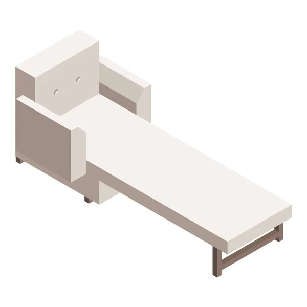 Otwórz ikonę fotel, izometryczny styl — Wektor stockowy