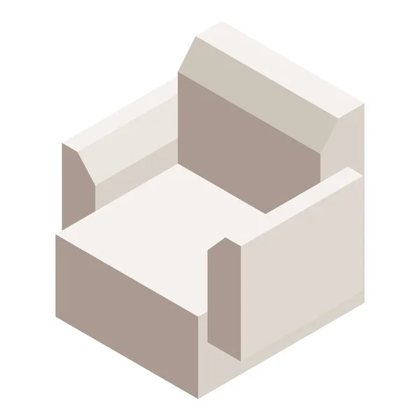 Modern fotel ikon, izometrikus stílus — Stock Vector