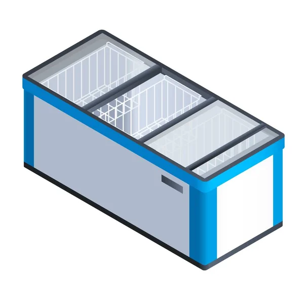 Icona commerciale del congelamento, stile isometrico — Vettoriale Stock