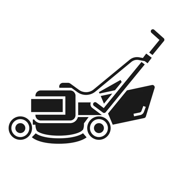 Grasmaaier machine-symbool, eenvoudige stijl — Stockvector