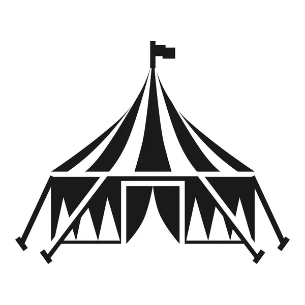 Circus tent icon, simple style — Stock Vector