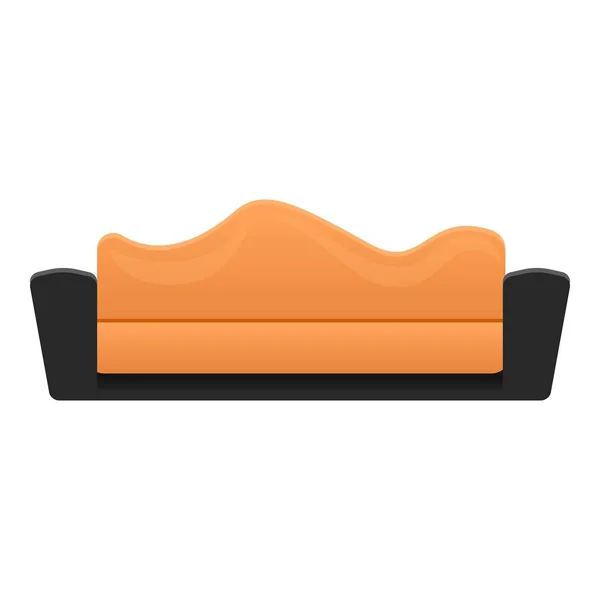 Puha kanapé ikon, rajzfilm stílusú — Stock Vector
