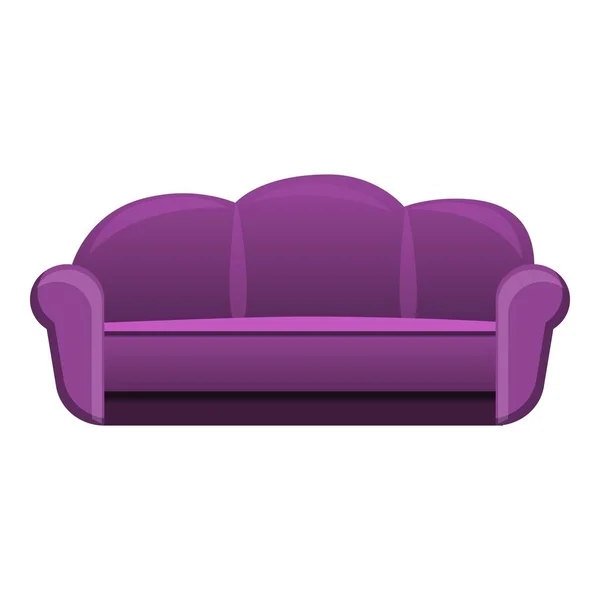 家のソファーのアイコン、漫画のスタイル — ストックベクタ