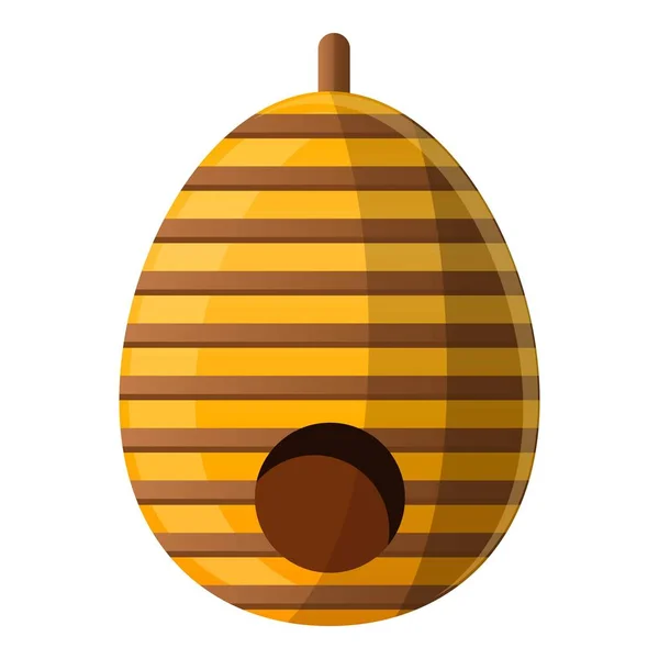 Árbol icono de la colmena, estilo de dibujos animados — Vector de stock