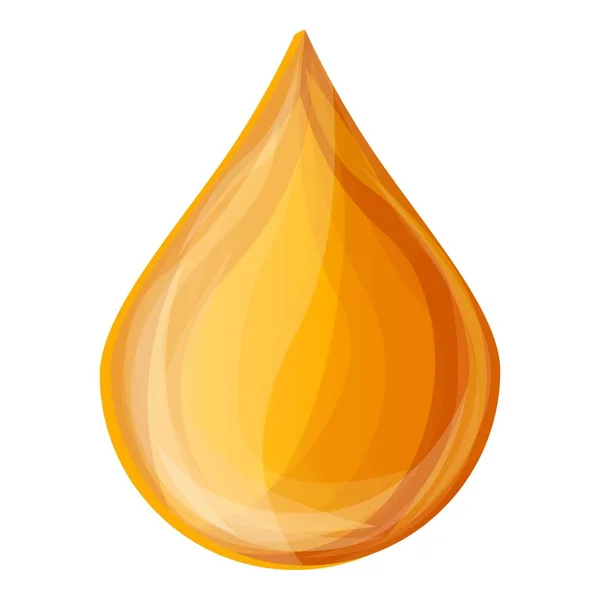 Icono de gota de miel, estilo de dibujos animados — Vector de stock