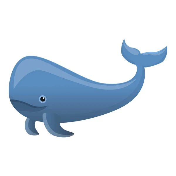 Ícone de baleia esperma, estilo cartoon —  Vetores de Stock