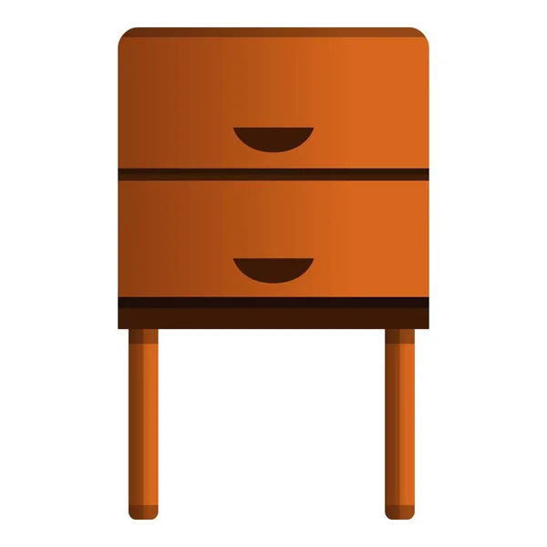 Old nightstand icon, cartoon style — Stock Vector