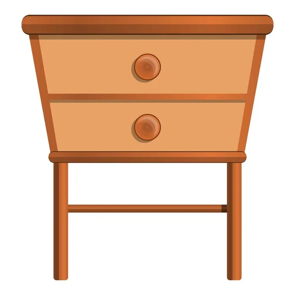 Table de chevet icône, style dessin animé — Image vectorielle