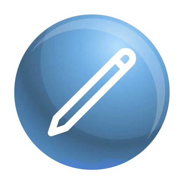 Stift-Symbol im Büro, Umrissstil — Stockvektor