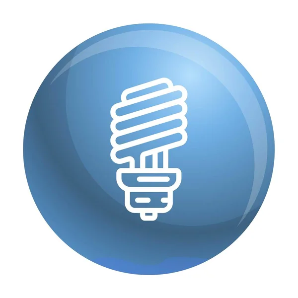 Economie lamp pictogram, Kaderstijl — Stockvector