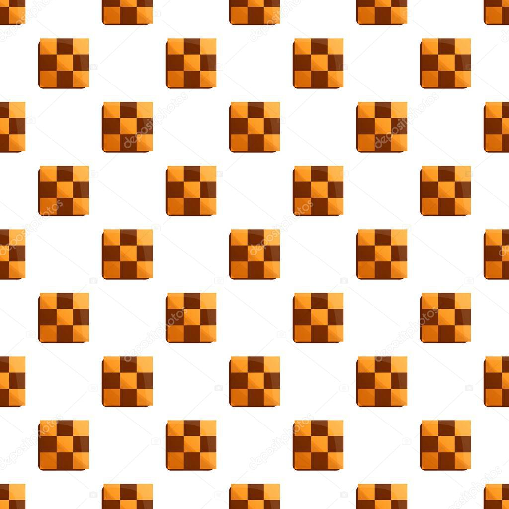 Chess biscuit pattern seamless vector