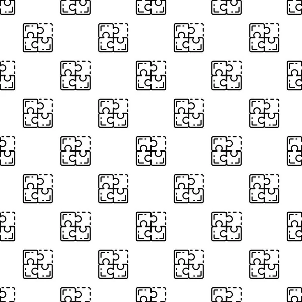 Міс один візерунок головоломки безшовний вектор — стоковий вектор