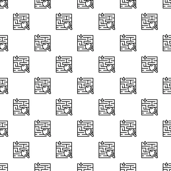 ソリューション パターンのシームレスなベクトルを見つける — ストックベクタ