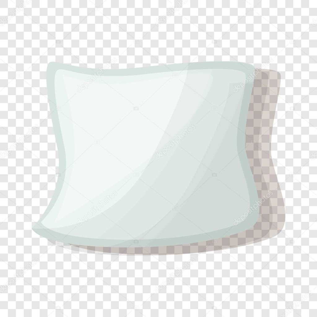 White pillow icon, cartoon style