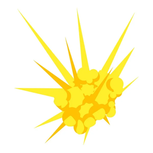 Icono de explosión de bomba, estilo plano — Vector de stock