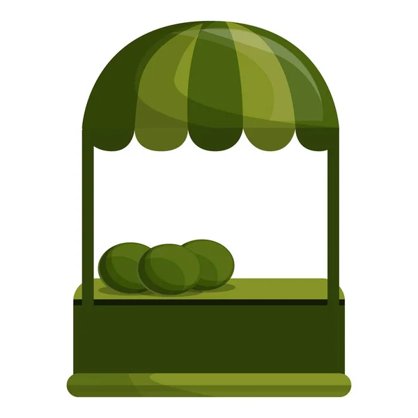 Watermeloen kiosk pictogram, cartoon stijl — Stockvector