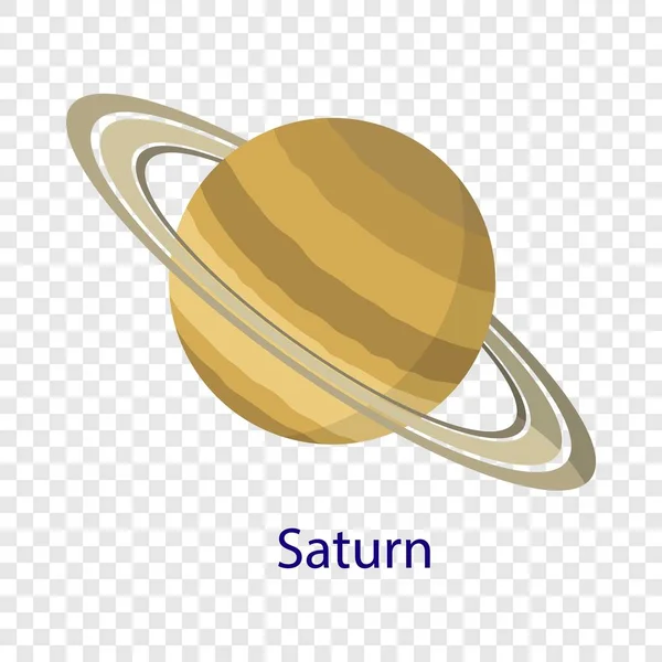 Ícone planeta Saturno, estilo plano —  Vetores de Stock