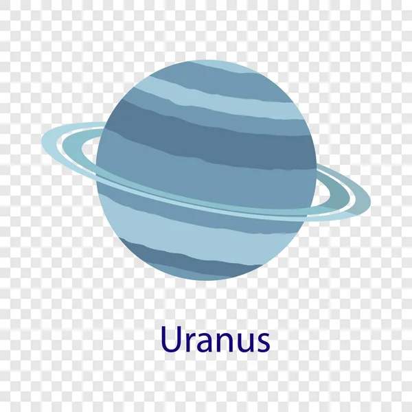 Uranus planetă icoană, stil plat — Vector de stoc