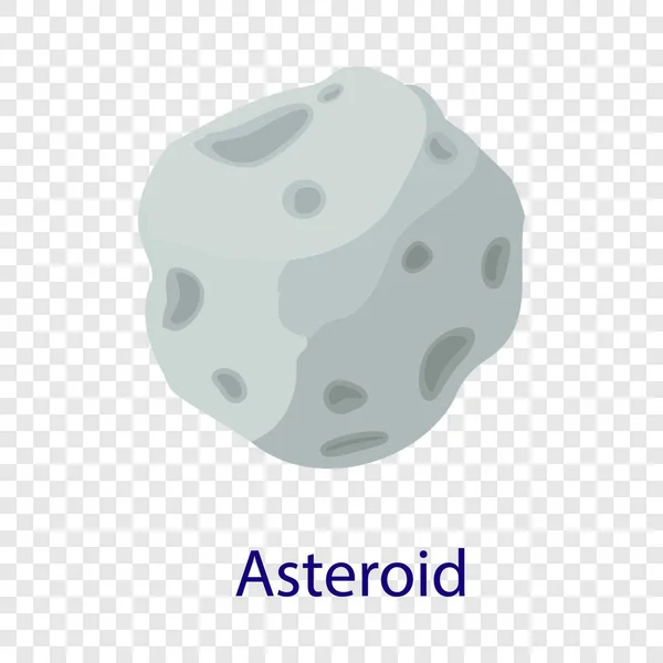 Icona asteroide spaziale, stile piatto — Vettoriale Stock