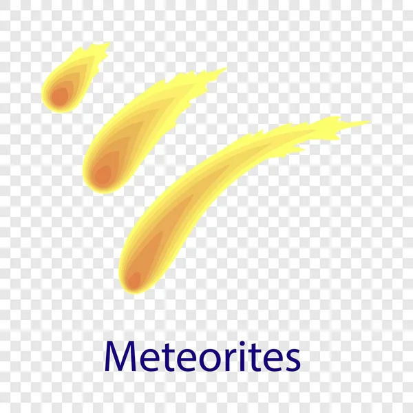 Meteorieten pictogram, vlakke stijl — Stockvector