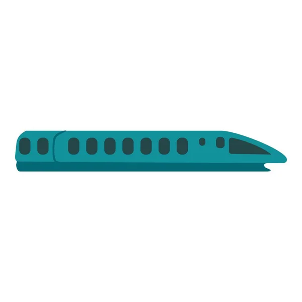 Icono de tren de velocidad, estilo plano — Vector de stock
