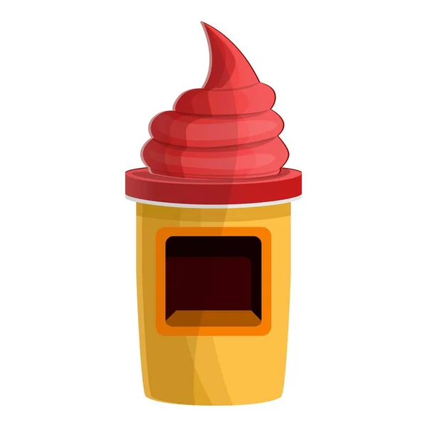 Sladké cukroví kiosku ikona, kreslený styl — Stockový vektor