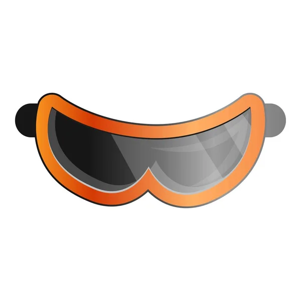 Ski goggle pictogram, cartoon stijl — Stockvector