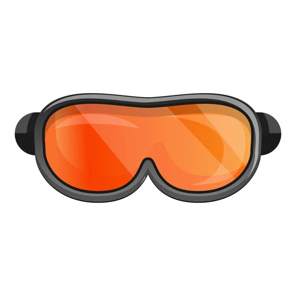 Snowboard goggle ikon, rajzfilm stílusú — Stock Vector