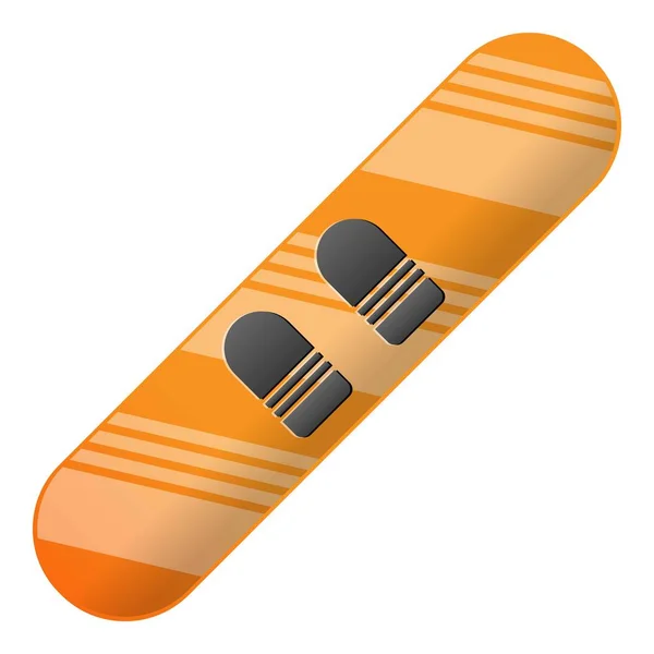 Modern snowboard icon, cartoon style — Stock Vector