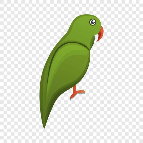 Green Parrot Icon Cartoon Green Parrot Vector Icon Web Design — Stock Vector