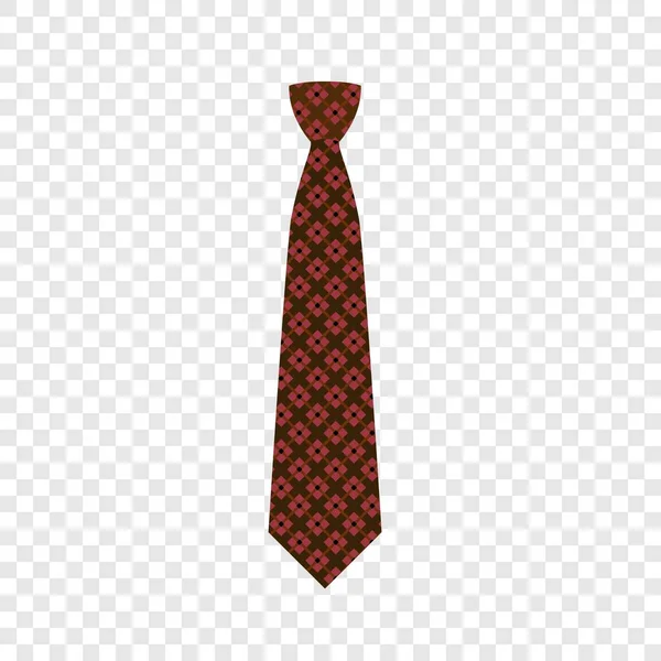 Elegante stropdas pictogram, vlakke stijl — Stockvector