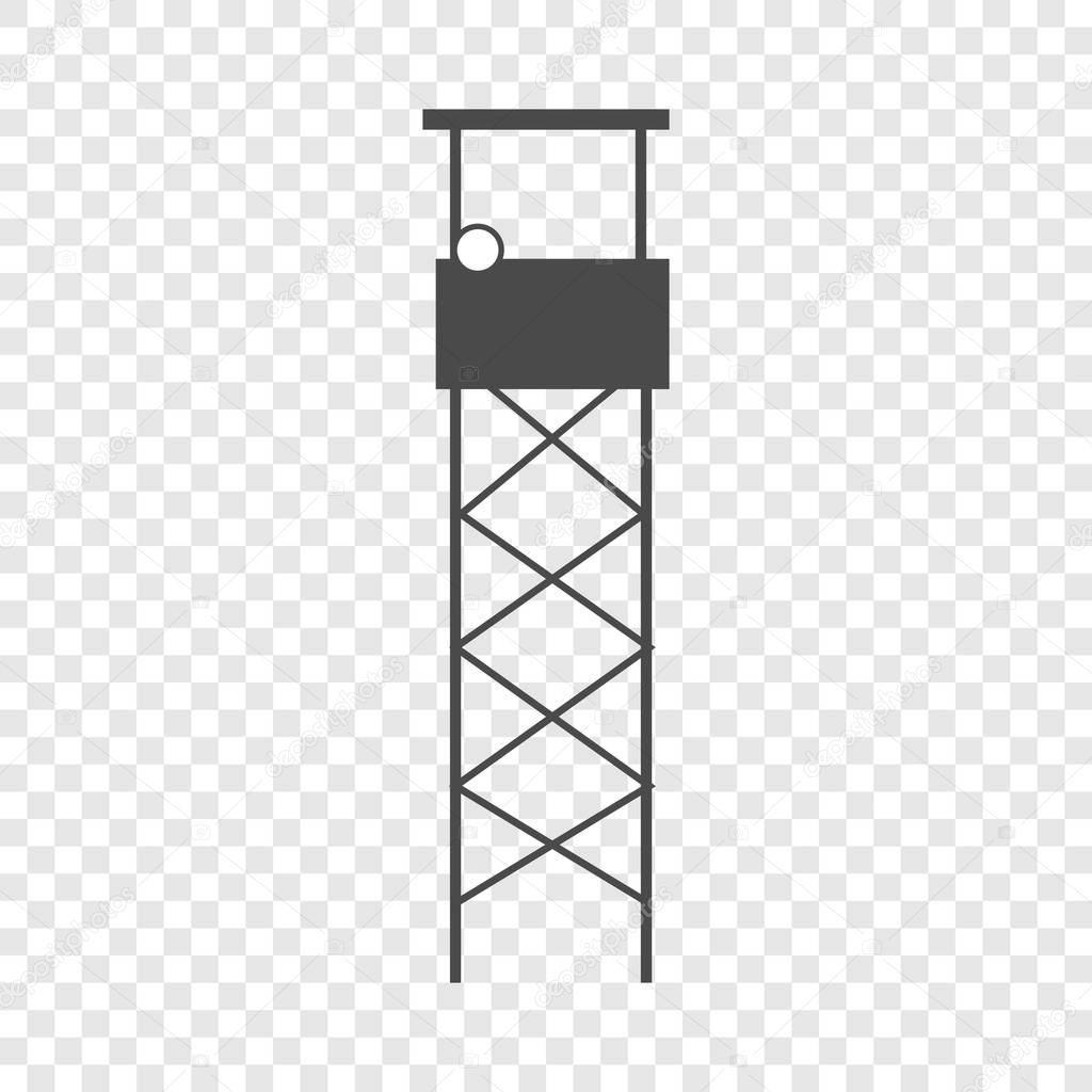 Guard tower icon, simple style