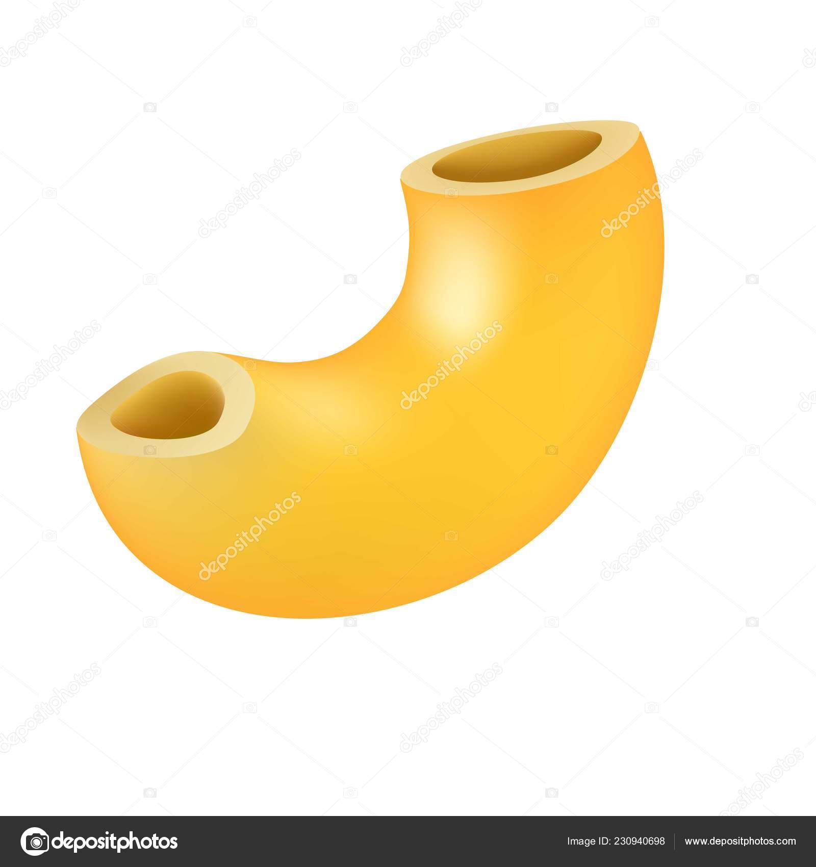 Elbow pasta icon, realistic style — Stock Vector © Nsit0108 230940698