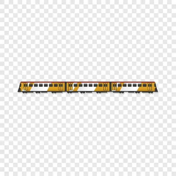 Icono del tren de pasajeros, estilo de dibujos animados — Vector de stock