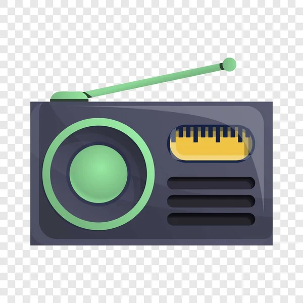 Radio news icon, cartoon style — Stock Vector