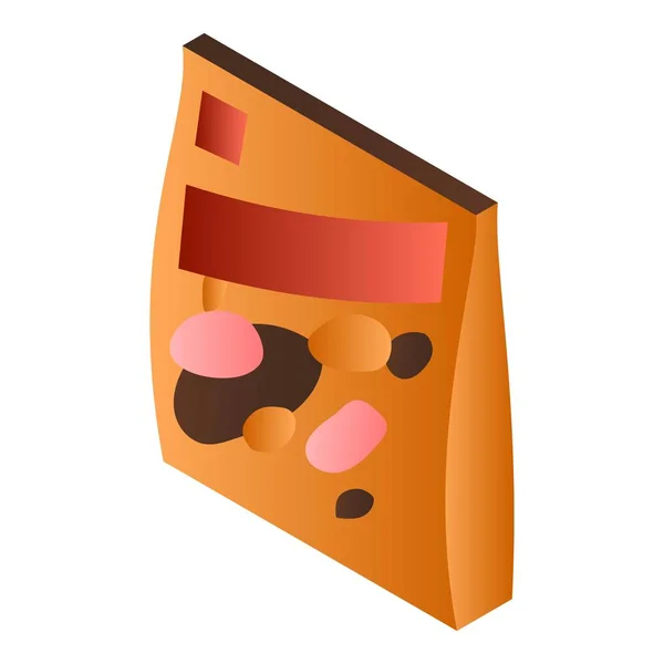 Candy narancs csomag ikon, izometrikus stílus — Stock Vector