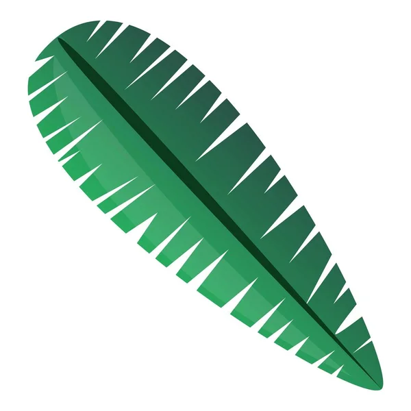 Icono de hoja tropical, estilo de dibujos animados — Vector de stock