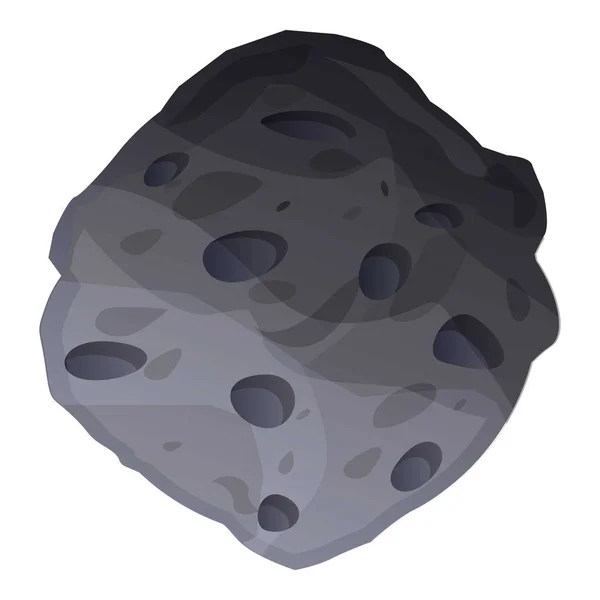 Icono de asteroide, estilo de dibujos animados — Vector de stock