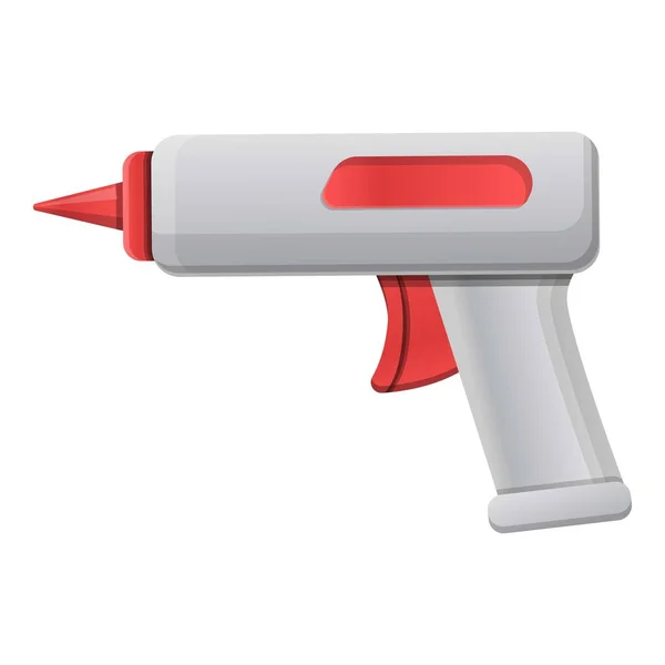 Pistola de pegamento icono, estilo de dibujos animados — Vector de stock