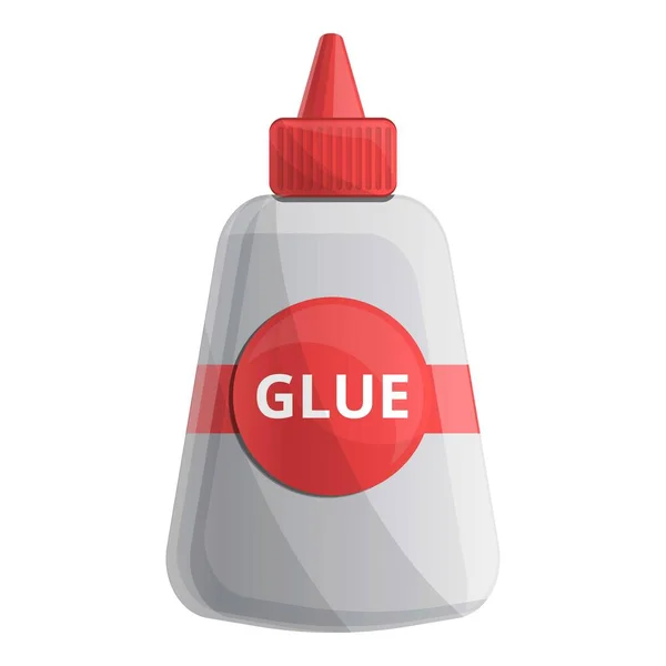 Glue bottle icon, cartoon style — Stock Vector