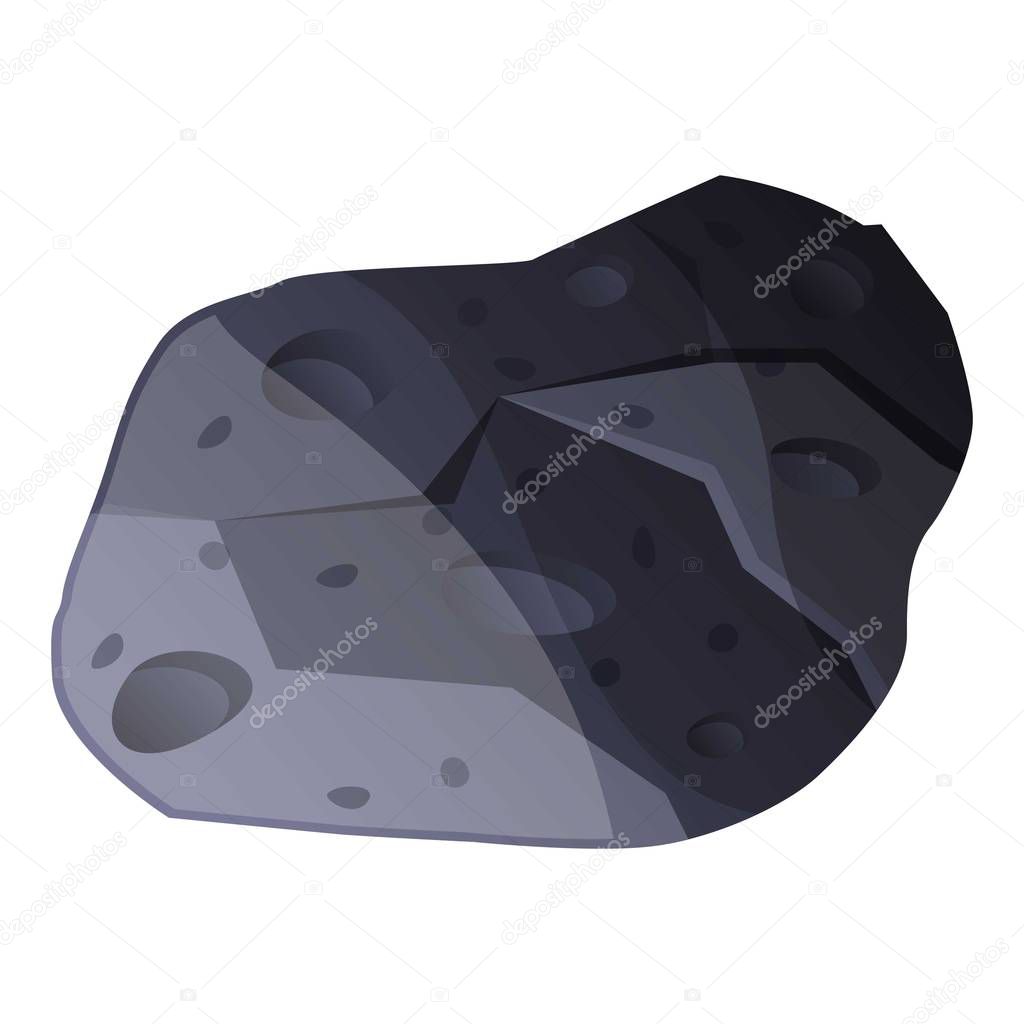 Meteorite icon, cartoon style