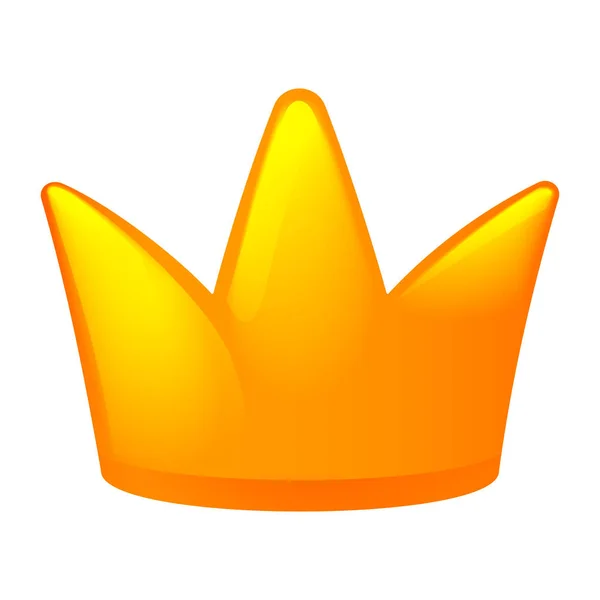 Icona della corona, stile cartone animato — Vettoriale Stock