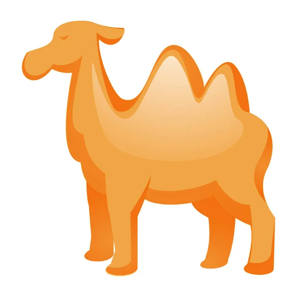 Ikona wielbłąda, styl kreskówki — Wektor stockowy