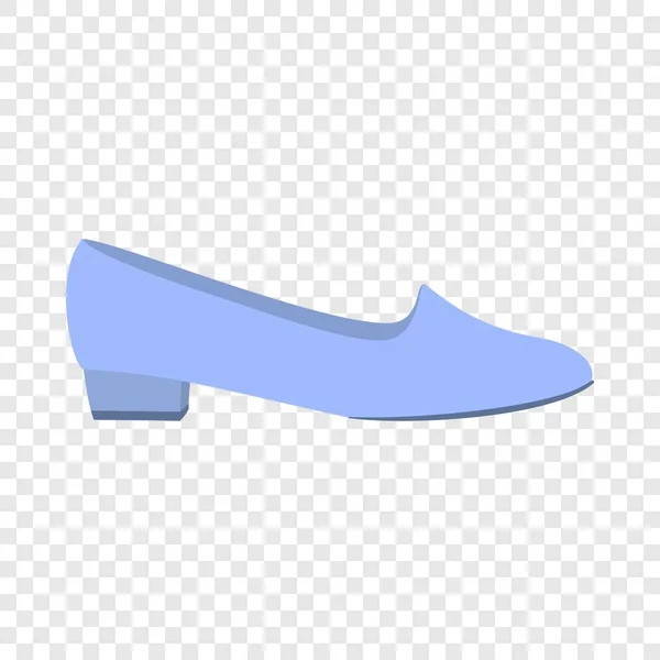 Blue low shoe icon, flat style — Stock Vector