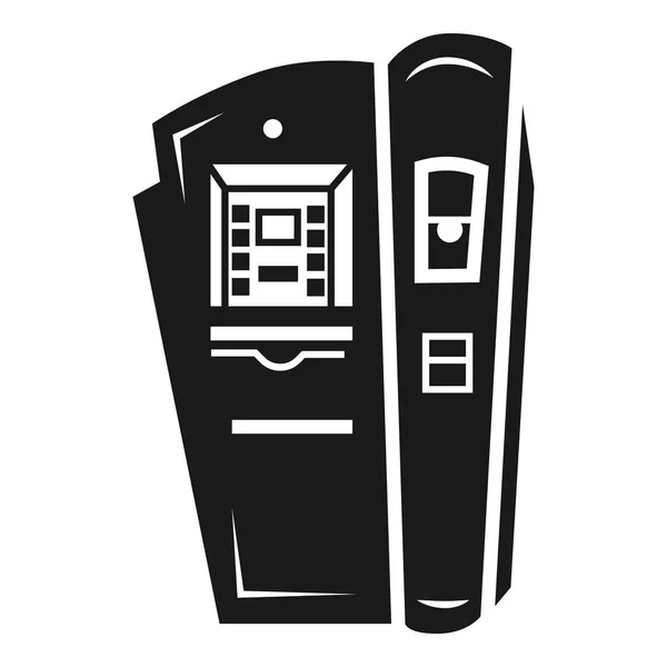 Distributeur automatique de café icône, style simple — Image vectorielle