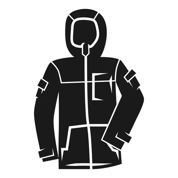 Chaqueta de esquí de invierno icono, estilo simple — Archivo Imágenes Vectoriales