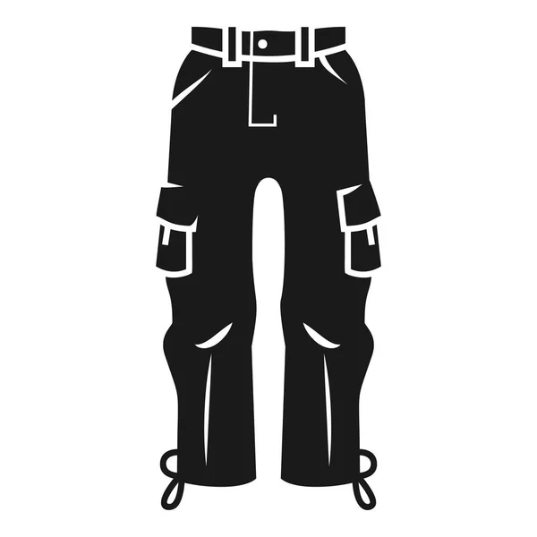 スキー ズボン アイコン、シンプルなスタイル — ストックベクタ