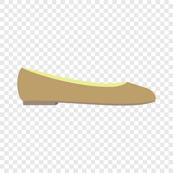 Icono de zapato de ballet, estilo plano — Vector de stock