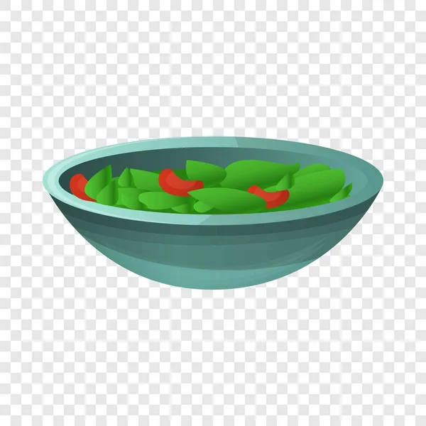 Ikon Spinach salad, gaya kartun - Stok Vektor